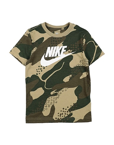 NIKE T-shirt CLUB SEASONAL CAMO SS BASIC
 Military green 60% Cotton, 40% Polyester