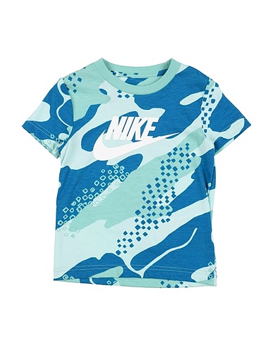 NIKE T-shirt CLUB SEASONAL CAMO SS BASIC
 Turquoise 60% Cotton, 40% Polyester