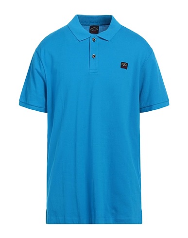 PAUL & SHARK Polo shirt Azure 100% Organic cotton