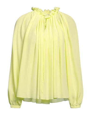 LANVIN Top Verde lime 100% Seta