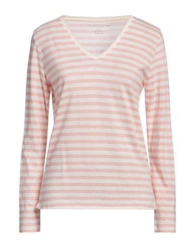 MAJESTIC FILATURES T-shirt Rose poudré 70% Coton, 30% Cachemire