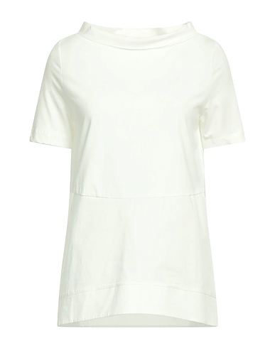 ALPHA STUDIO T-shirt Ivory 95% Cotton, 5% Elastane