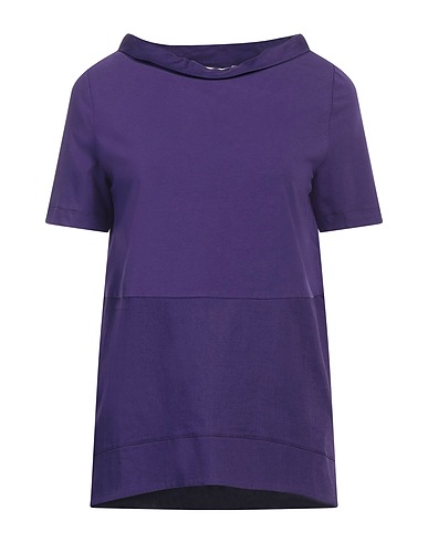 ALPHA STUDIO T-shirt Viola scuro 95% Cotone, 5% Elastan