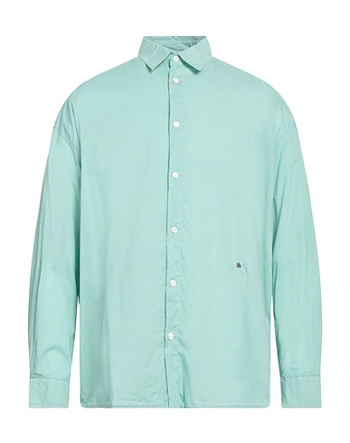 ÉTUDES STUDIO Solid color shirt Turquoise 100% Cotton