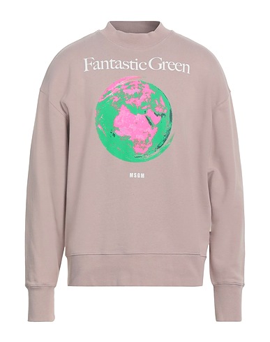 MSGM Sweatshirt Light brown 100% Cotton