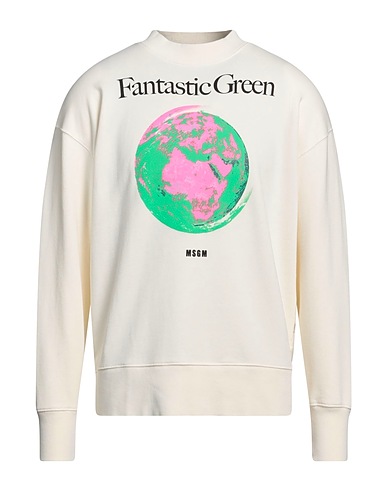 MSGM Sweatshirt Ivory 100% Cotton