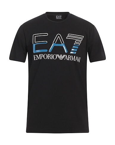 EA7 T-shirt Nero 95% Cotone, 5% Elastan