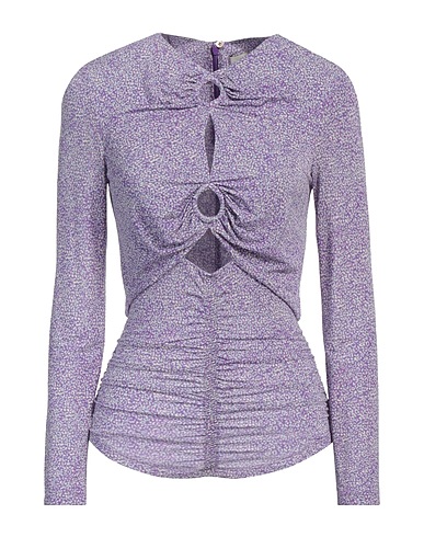 ISABEL MARANT T-shirt Violet 92% Viscose, 8% Élasthanne