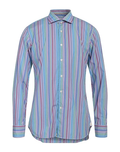 TINTORIA MATTEI 954 Striped shirt Light blue 100% Cotton