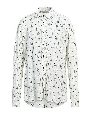 LANEUS Chemise fantaisie Blanc cassé 100% Viscose