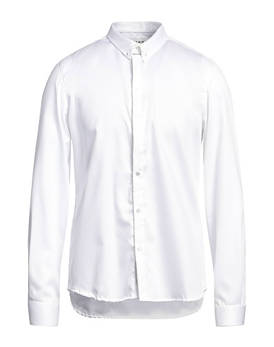 BERNA Solid colour shirt White 100% Cotton