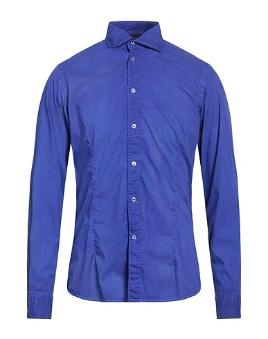 PLOUMANAC'H Striped shirt Purple 97% Cotton, 3% Elastane