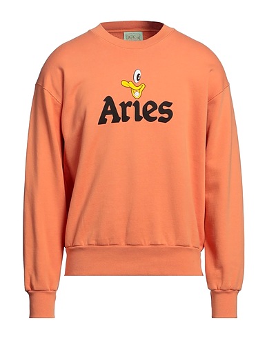 ARIES Felpa Arancione 100% Cotone
