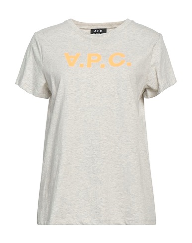 A.P.C. T-shirt Light grey 100% Cotton