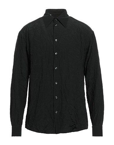 DOLCE&GABBANA Camicia tinta unita Nero 100% Seta