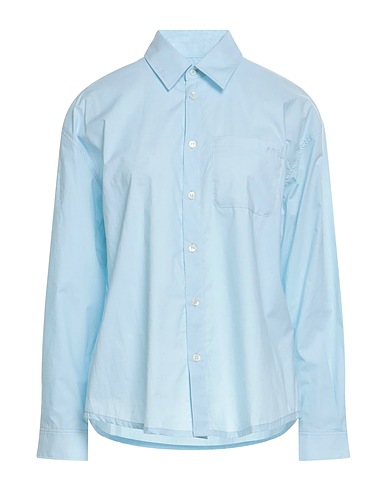 A.P.C. Solid colour shirts & blouses Sky blue 100% Cotton