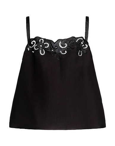 BOUTIQUE MOSCHINO Camisole Black 55% Viscose, 25% Polyester, 20% Cotton