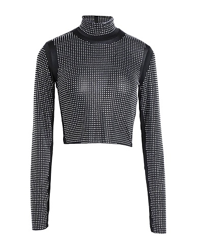 EDITED Crop top Paris Top
 Black 100% Polyester