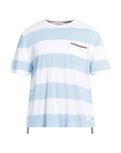 THOM BROWNE Ｔシャツ スカイブルー コットン 100%