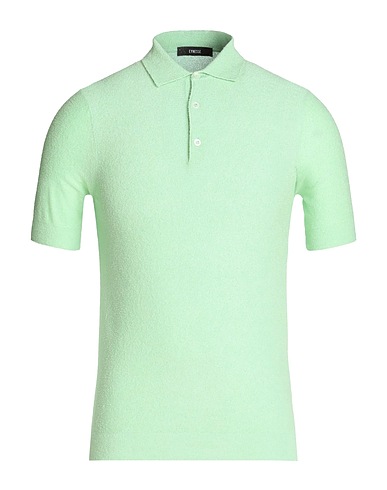 EYNESSE Polo shirt Light green 65% Cotton, 35% Polyamide