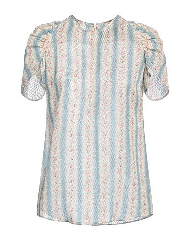 DSQUARED2 Silk top Pastel blue 100% Silk