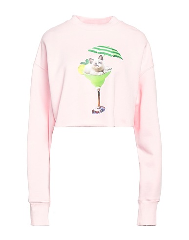 MSGM Felpa Rosa chiaro 100% Cotone
