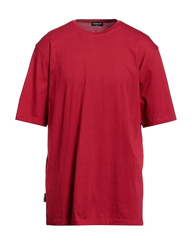LUXURY LAB Milano Basic T-Shirt Rot 100% Baumwolle