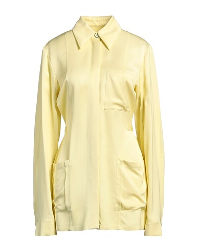 JIL SANDER Solid colour shirts & blouses Pastel yellow 100% Viscose