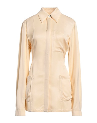 JIL SANDER Solid colour shirts & blouses Beige 100% Viscose