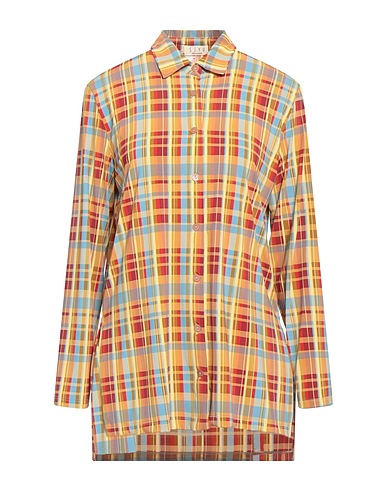 SIYU Checked shirt Sage green 85% Polyamide, 15% Elastane