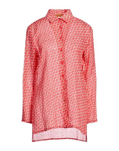 SIYU Camicie e bluse a fiori Rosso 100% Ramiè