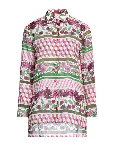 SIYU Floral shirts & blouses Fuchsia 100% Ramie