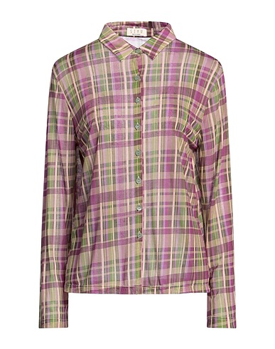 SIYU Camicia a quadri Malva 100% Modal