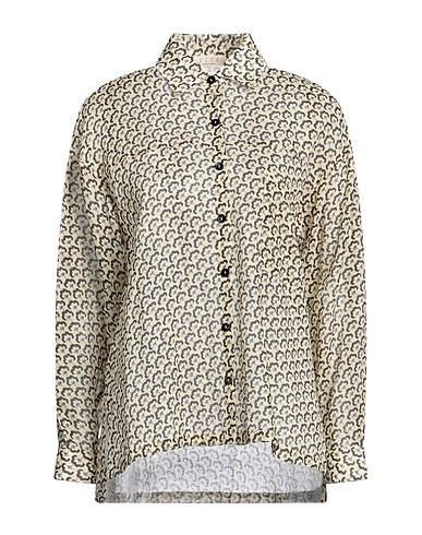 SIYU Floral shirts & blouses Cream 100% Ramie