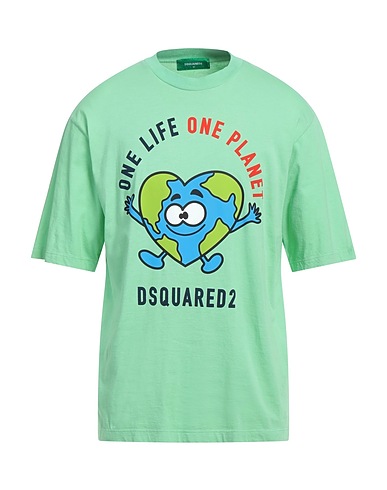 DSQUARED2 T-shirt Light green 100% Cotton