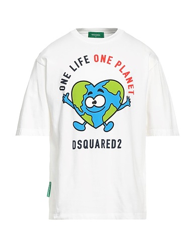 DSQUARED2 T-shirt Bianco 100% Cotone