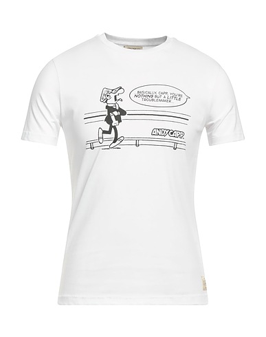 ANDY CAPP T-shirt Bianco 100% Cotone