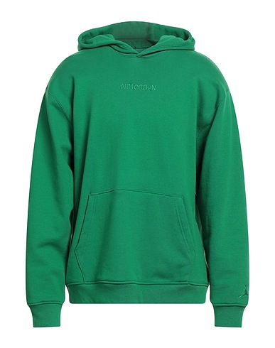 JORDAN Hooded track jacket  Green 100% Cotton, Elastane