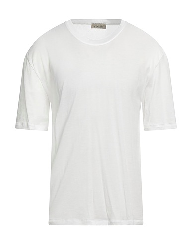 LANEUS Basic T-shirt White 100% Cotton