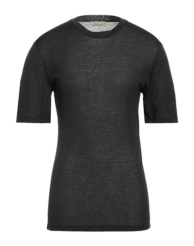LANEUS Basic T-shirt Black 100% Cotton