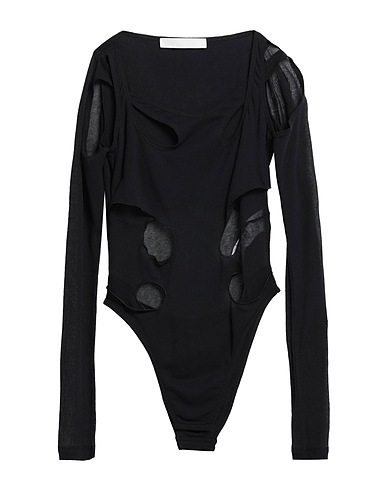 DION LEE TOPS & TEES Black 70% Cotton, 30% Polyamide