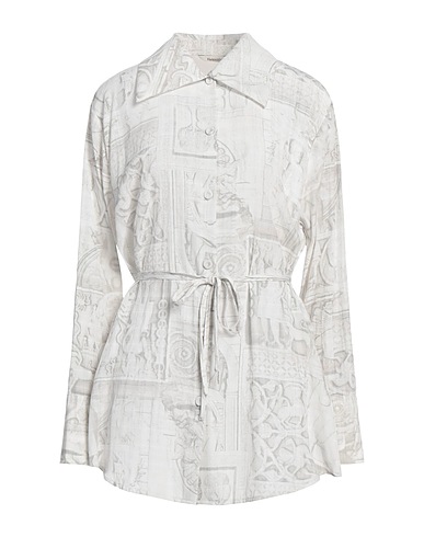 HOLZWEILER Patterned shirts & blouses Light grey 55% EcoVero™ viscose, 45% Polyester