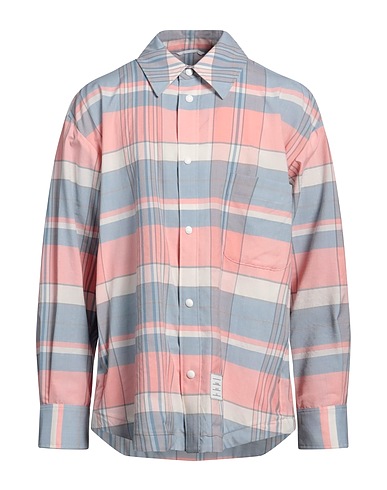 THOM BROWNE Checked shirt Pink 100% Wool