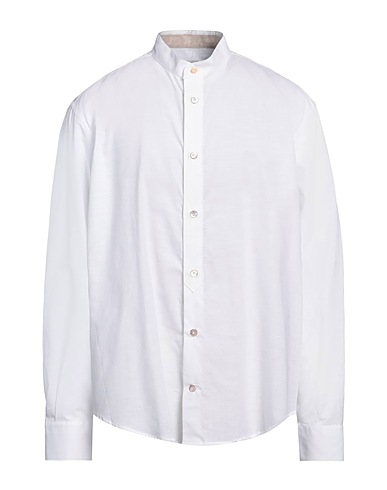 ELEVENTY Solid colour shirt PLATINUM 100% Cotton