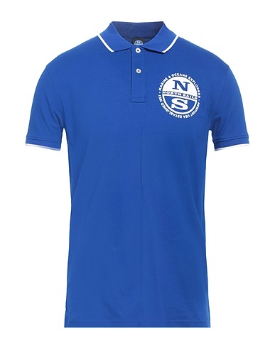 NORTH SAILS Polo shirt Blue 58% Cotton, 38% Polyester, 4% Elastane