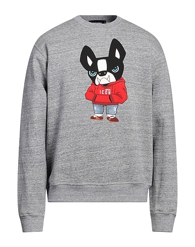 DSQUARED2 Sweatshirt Grey 100% Cotton, Elastane