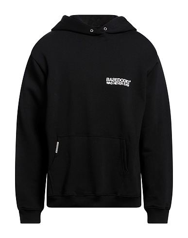 BASEDODICI Felpa Nero 100% Cotone