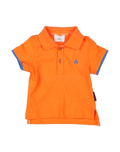 PEUTEREY Polo shirt Orange 95% Cotton, 5% Elastane