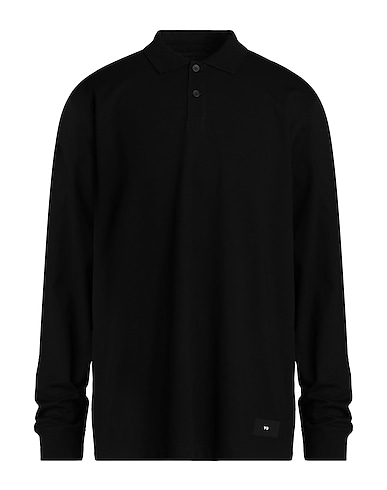 Y-3 Poloshirt Schwarz 100% Baumwolle