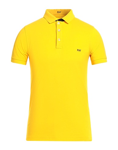 FAY Polo Giallo 97% Cotone, 3% Elastan